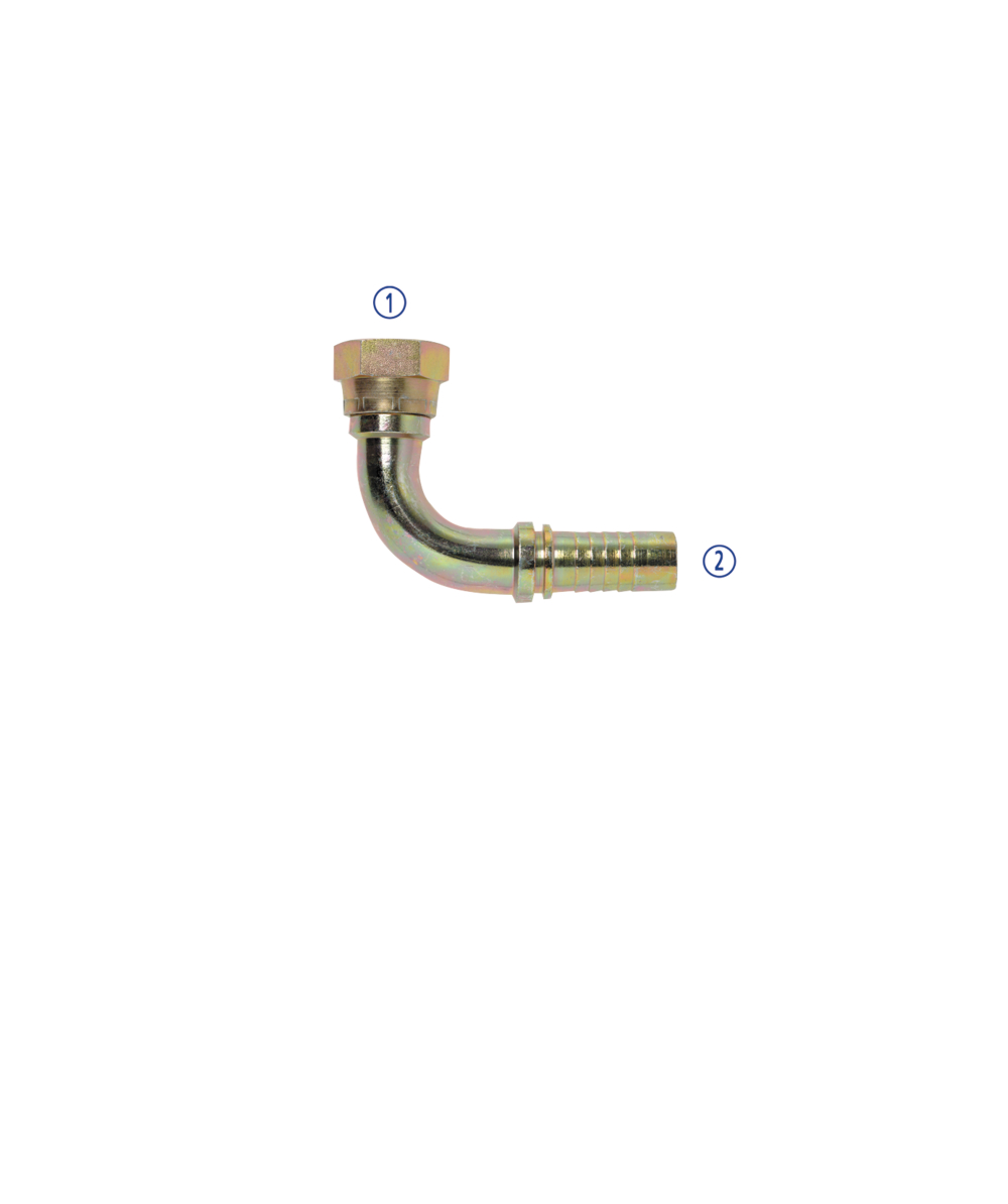 FB Hydraulic Ringnippel BSP, DKR 90- BSP berwurfmutter 90, 60 Konus, XXST40910404