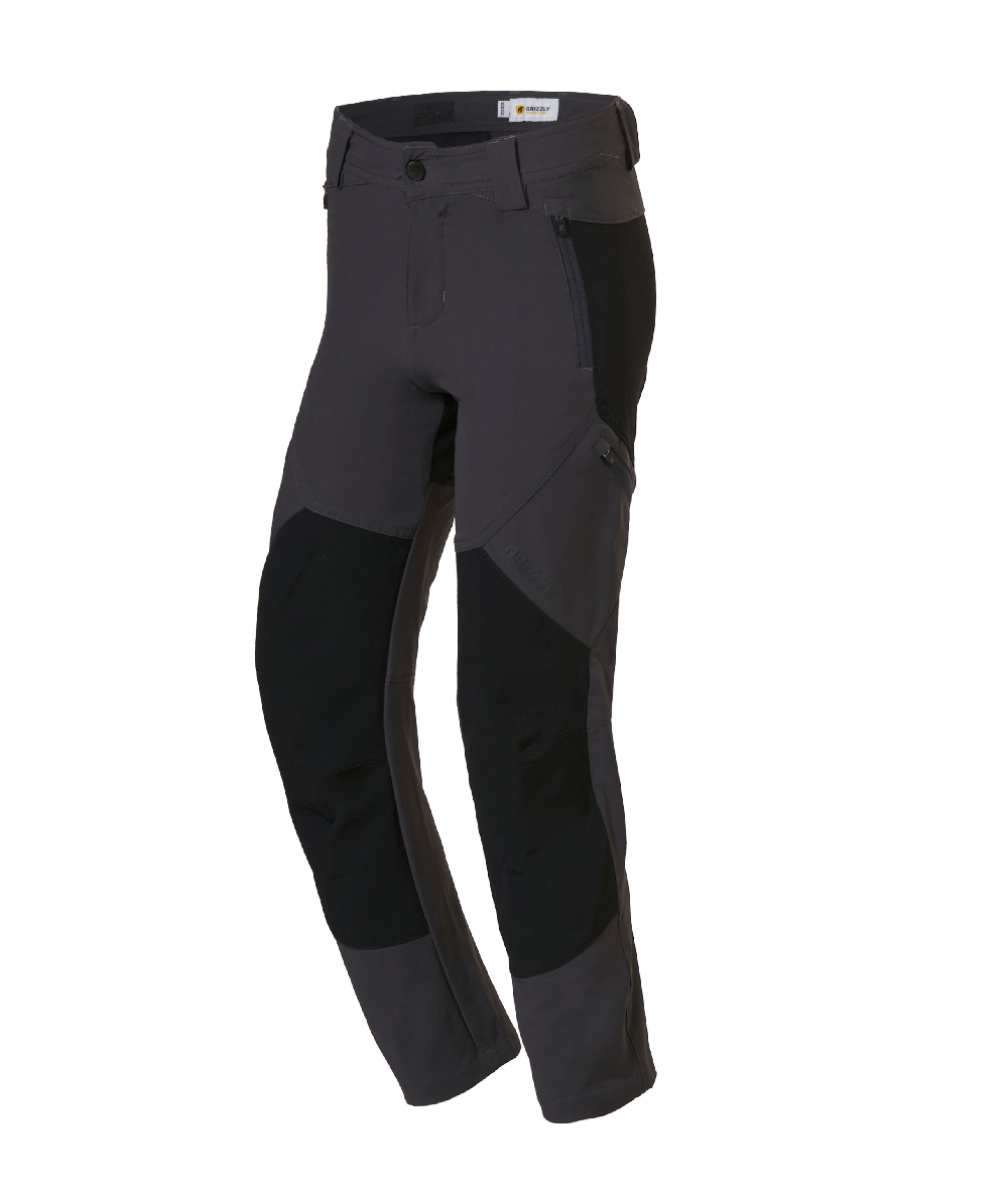 Grizzly Kinder Zeckenschutz- Outdoorhose Toronto grau/schwarz, XX78219