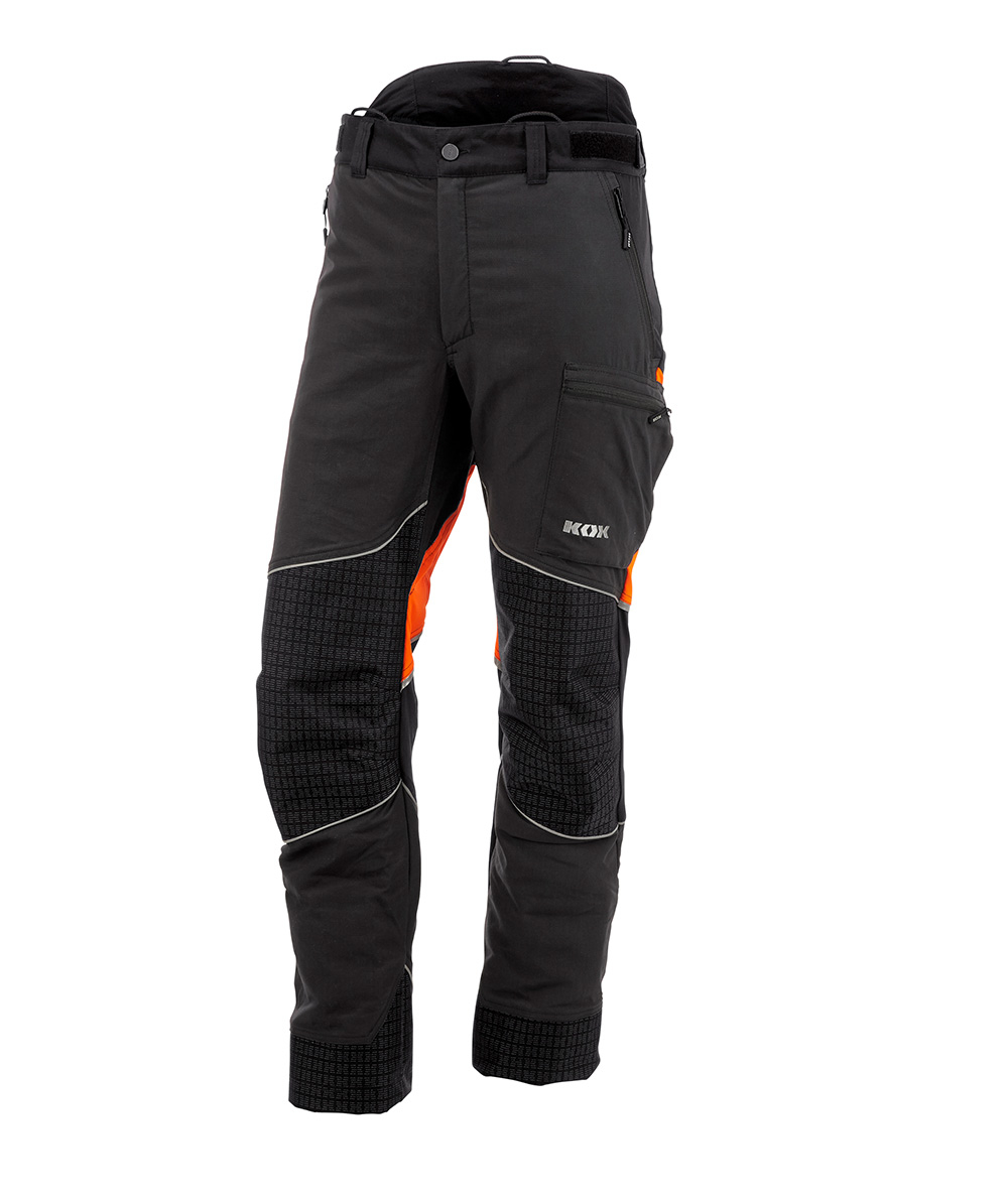 KOX Schnittschutzhose Performance Anthrazit/Orange, XX71234