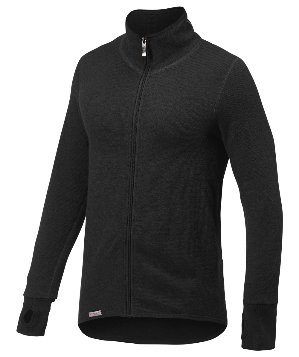 Woolpower Full Zip Jacket 400 Funktionsjacke / Merino Jacke Black, Black, XXWP7234S