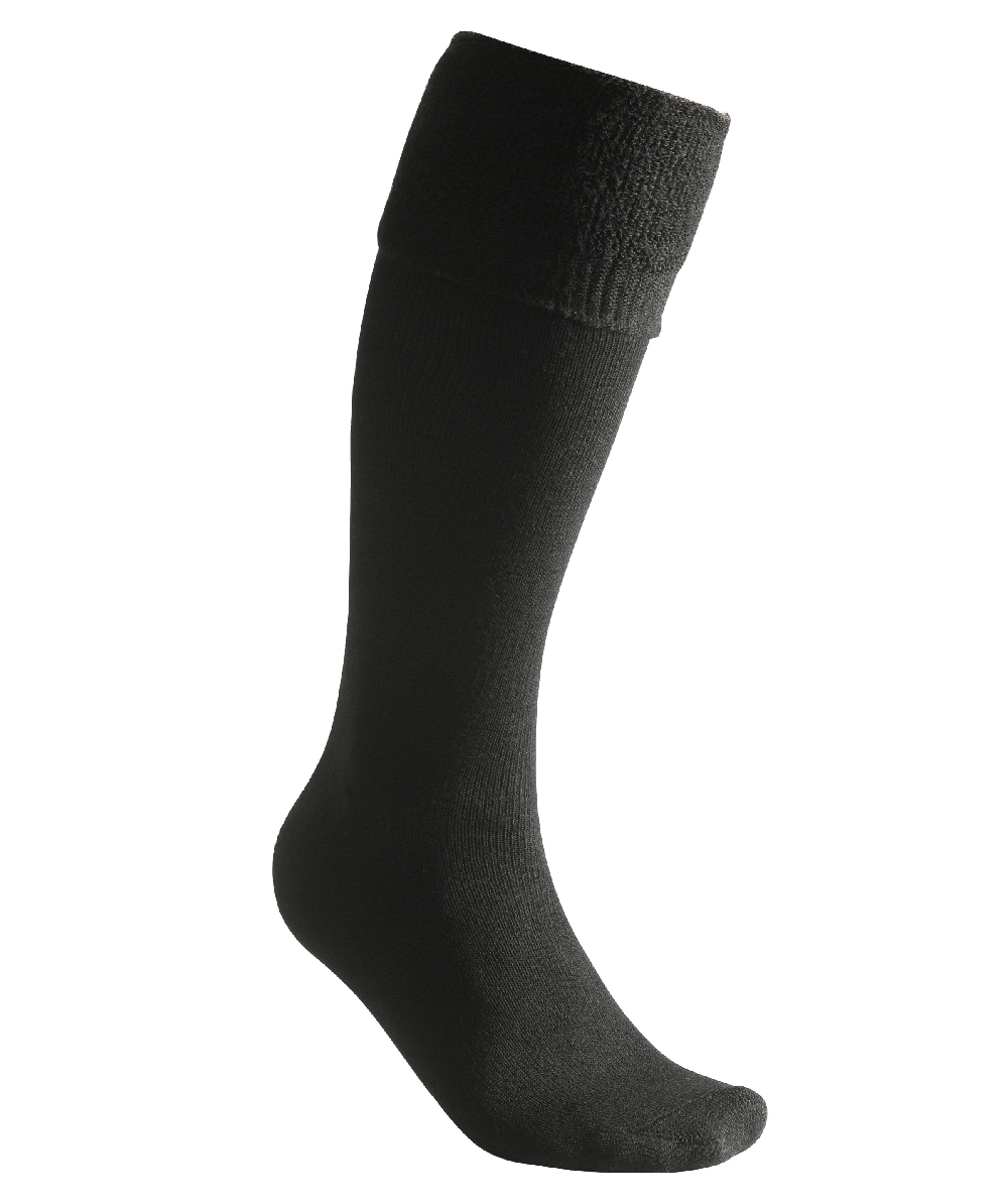 Woolpower Socks Knee-high 400 / Kniehohe Merino Socken black, XXWP8484S