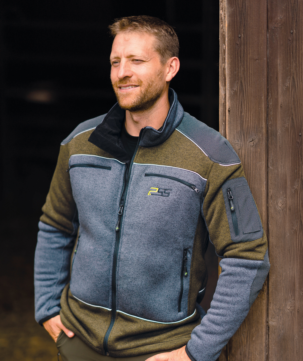 PSS Faserstrickjacke X-treme Arctic Grün/Grau