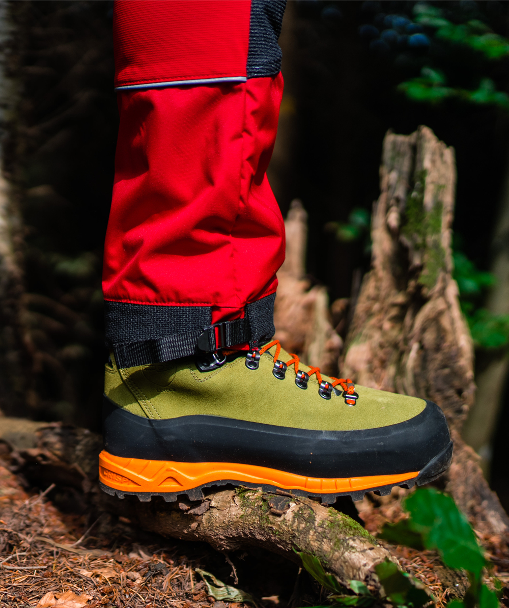 leder schnittschutzstiefel