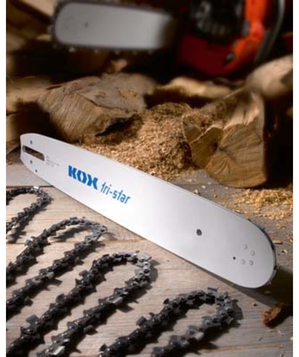 KOX Sägeketten Halbmeißel, KOX Führungsschiene Tri Star 325, 1.6 mm, 45 cm  » bei KOX online für Forst und Garten bestellen