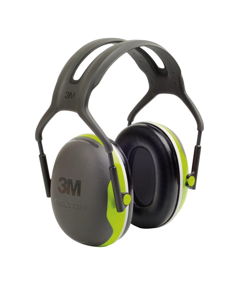 3M™ Peltor™ Kapsel-Gehörschützer X4 mit Kopfband in Neongrün