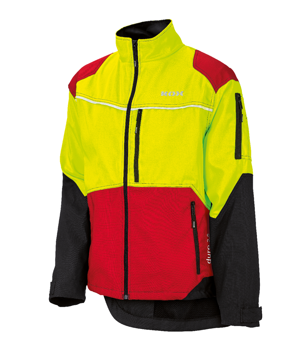 KOX Forstjacke Duro 2.0 Rot/Gelb, Rot/Gelb, XX71418