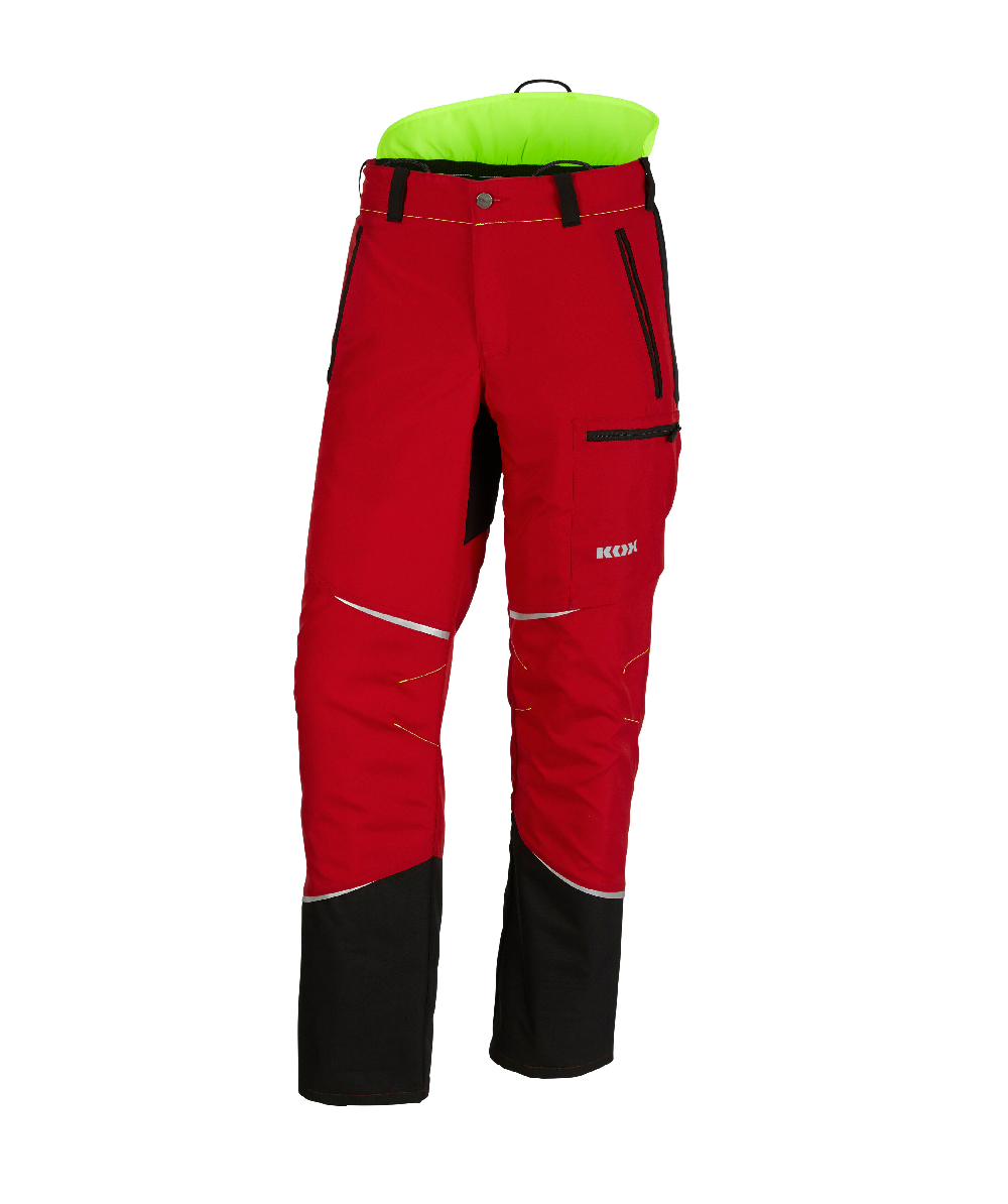 KOX Schnittschutzhose Mistral 3.0 Rot/Gelb, Rot/Gelb, XX71229