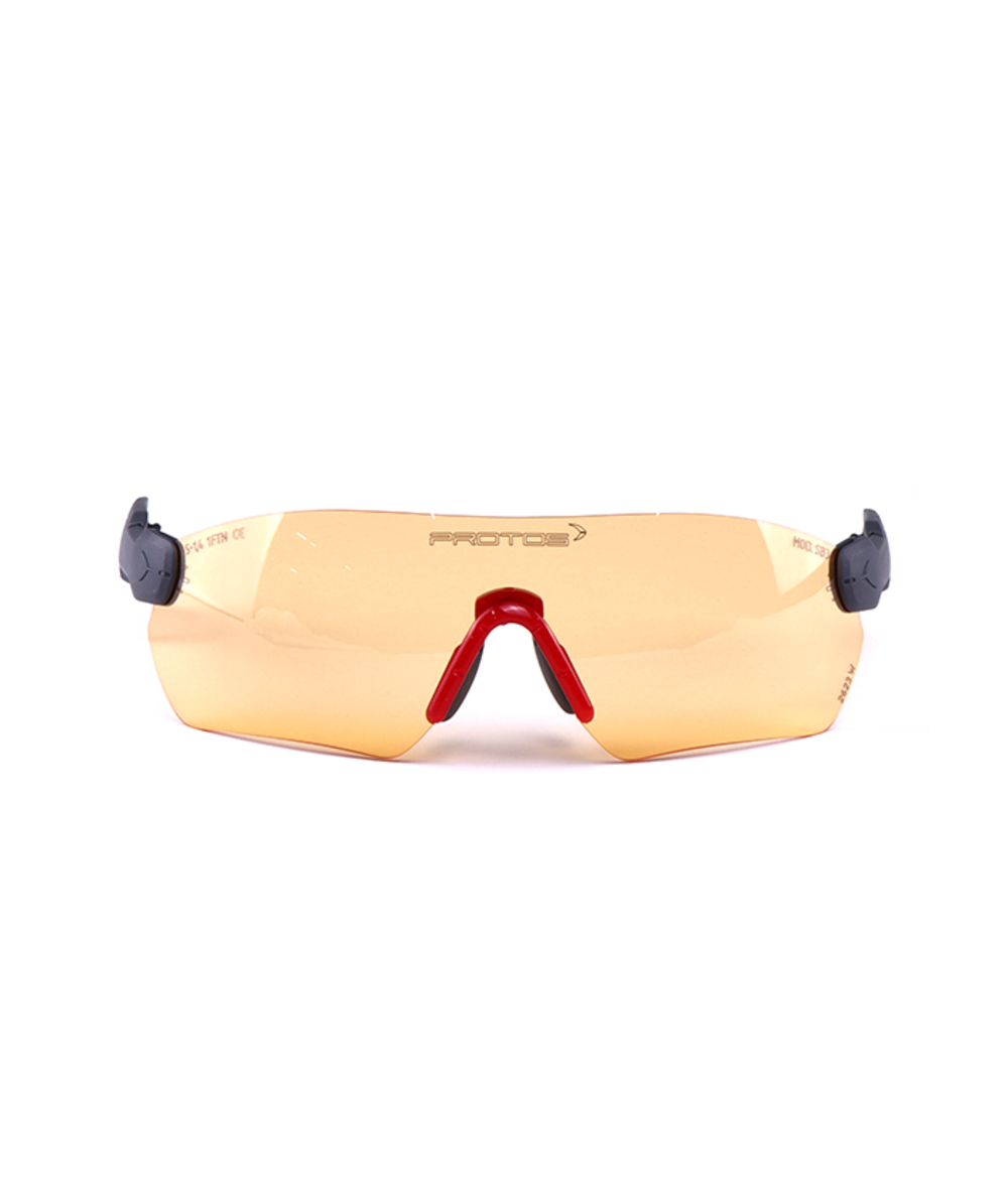Protos Integral Schutzbrille/ Sicherheitsbrille, Orange, Orange Protos Integral Sicherheitsbrille mit UV-Schutzfilter, XX74334
