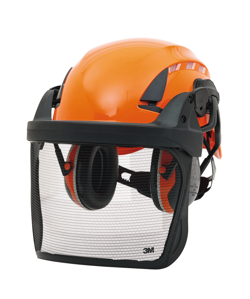 3M SecureFit X5500V Kopfschutz-Kombination Orange