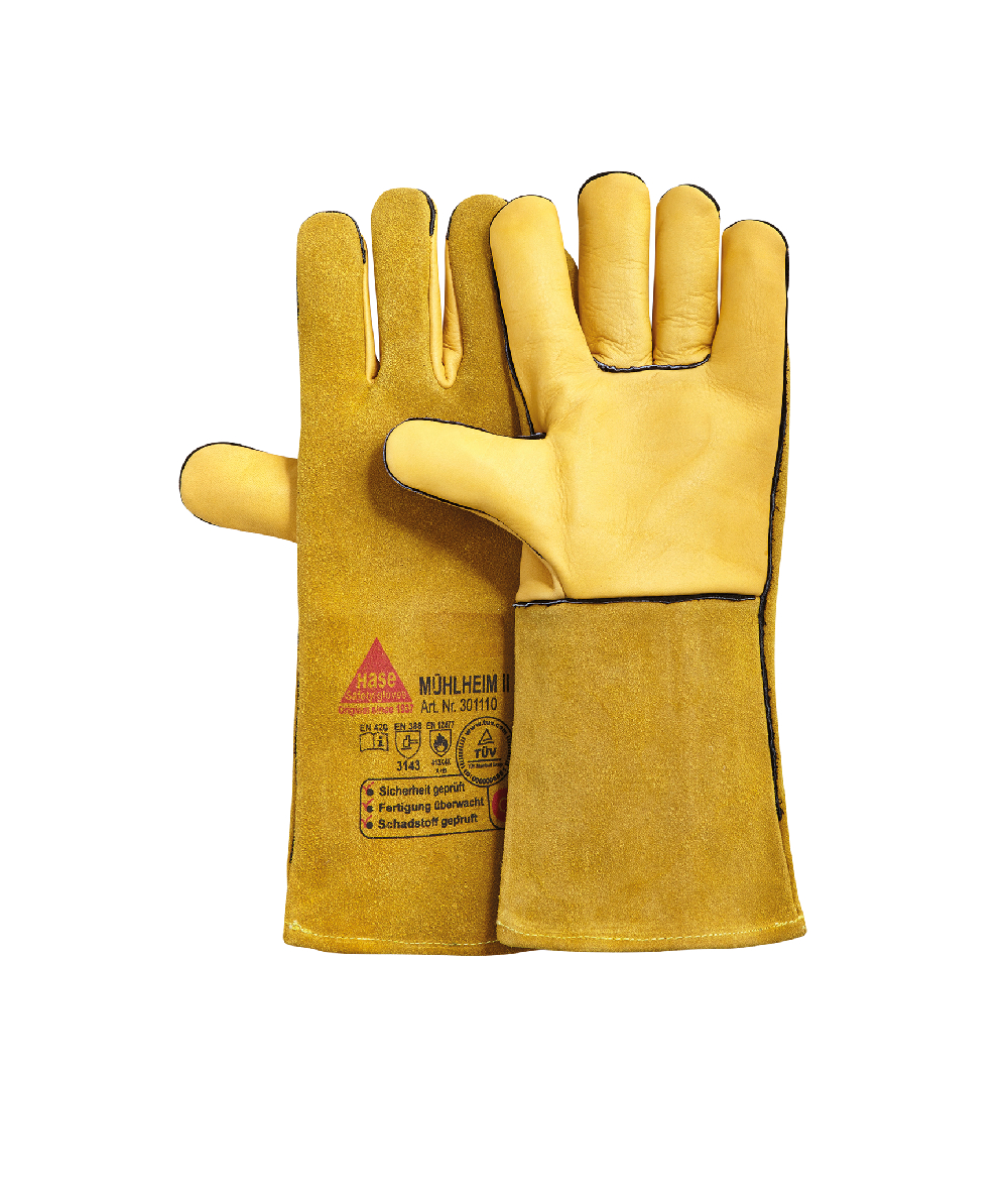 OREGON Arbeitshandschuh Handschuh Freischneider Gartenhandschuh Leder Stretch 