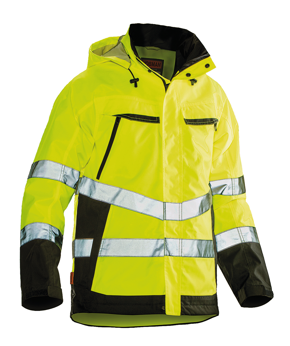 Jobman Softshelljacke HiVis 1283 Gelb/Schwarz, Gelb/Schwarz, XXJB1283G