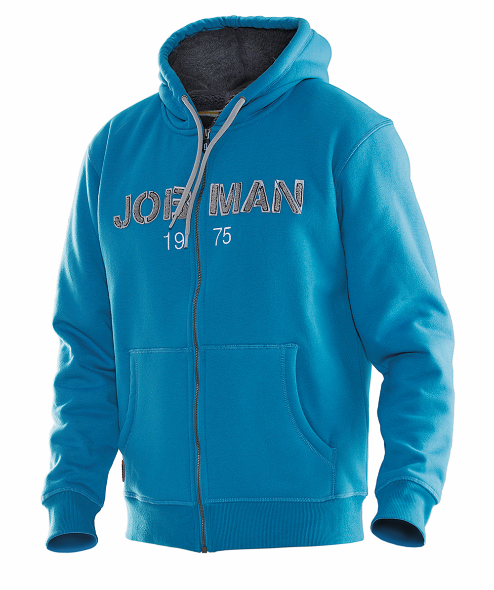 Jobman Sweatshirt Jacke 5154 Blau, Blau, XXJB5154B