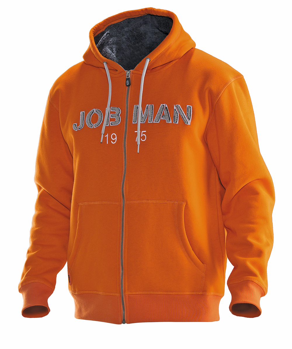 Jobman Sweatshirt Jacke 5154 Orange, Orange, XXJB5154O