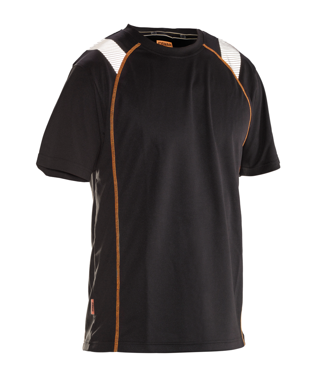 Jobman Funktionsshirt Vision 5620 Schwarz/Orange, Schwarz/Orange, XXJB5620SO