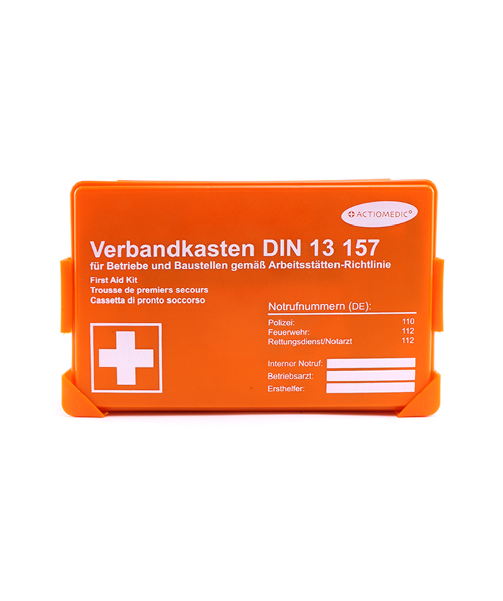 Actiomedic Verbandkasten / Erste Hilfe Kasten DIN 13157, mit Wandhalterung, XX73532-00