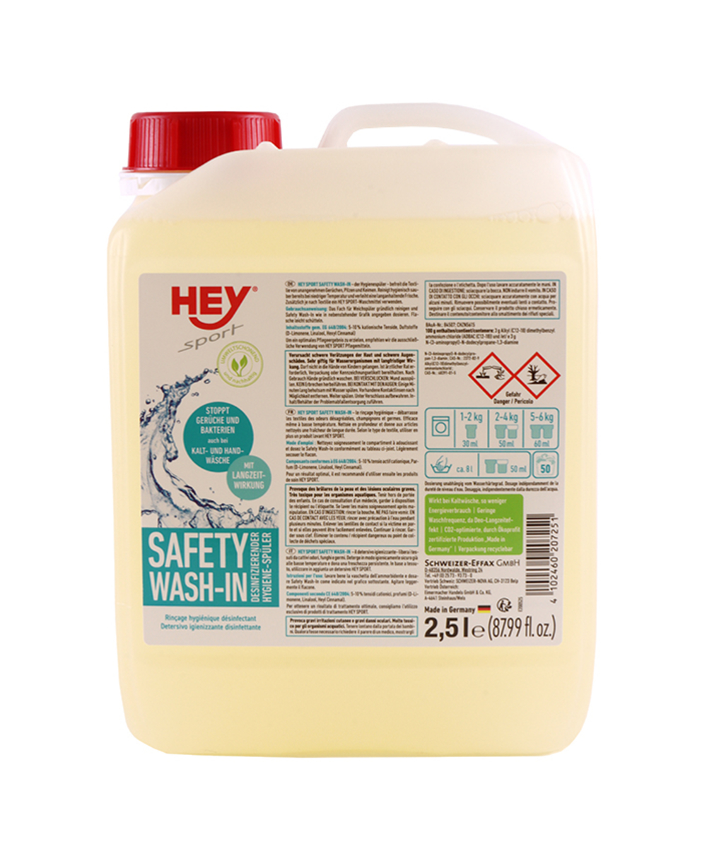HEY Sport Safety Wash-In Waschmittel Forstbekleidung, HEY Sport Safety Wash-In Waschmittel Forstbekleidung beseitigt unangenehme Gerche und macht die Wsche hygienisch rein auch bei niedrigen Temperaturen, XX73509-03